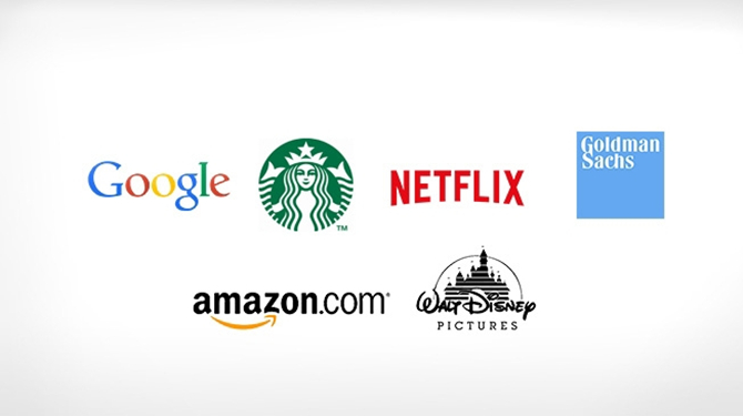 全球最受欢迎50大企业的品牌 Logo 有哪些共同点?
